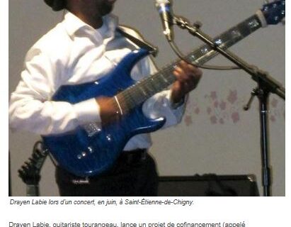 Article de presse guitariste